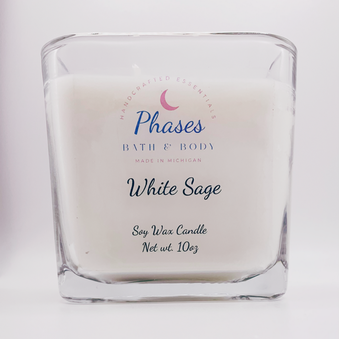 White Sage 10oz Soy Candle